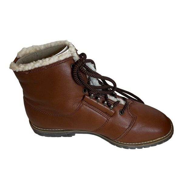 Ellemenno Ankle Boots Brown Sz. 8.5 New Y2K - Picture 7 of 9